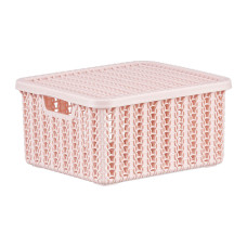 Коробка ВЯЗАНИЕ 1,5л с крышкой