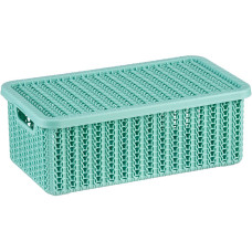 Коробка ВЯЗАНИЕ 3л с крышкой