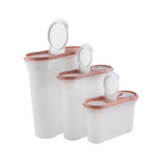 Набор банок 3шт. д/сыпучих продуктов (овал) 1,3л+2,2л+4,0л