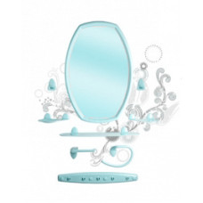 Набор для ванной комнаты "Беросси 80" (светло-голубой) ...