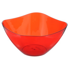 Салатник "Ice" 2л. (красный полупрозрачный)