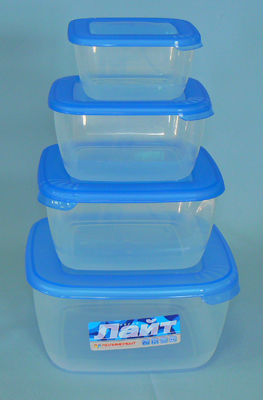 Комплект контейнеров для СВЧ (4шт) 0,46+0,95+1,5+2,5л
