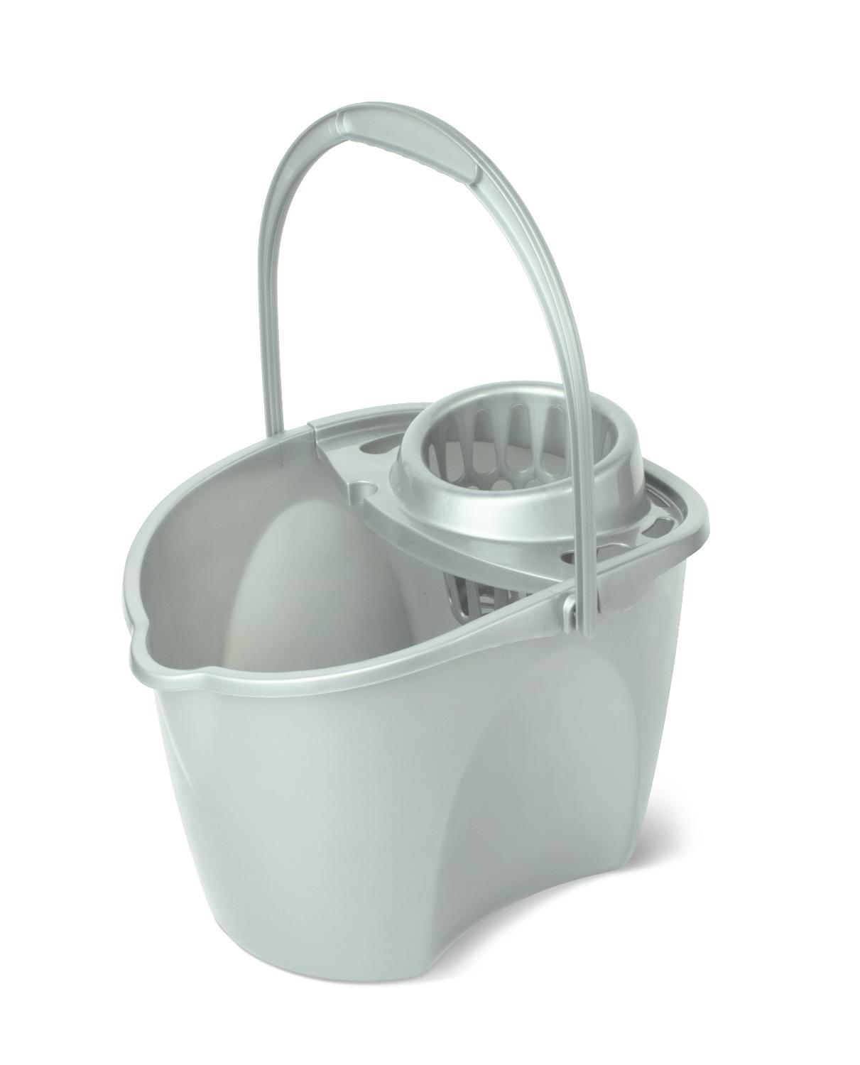 Ведро "Престо" 12л овальное со сливом и отжимом