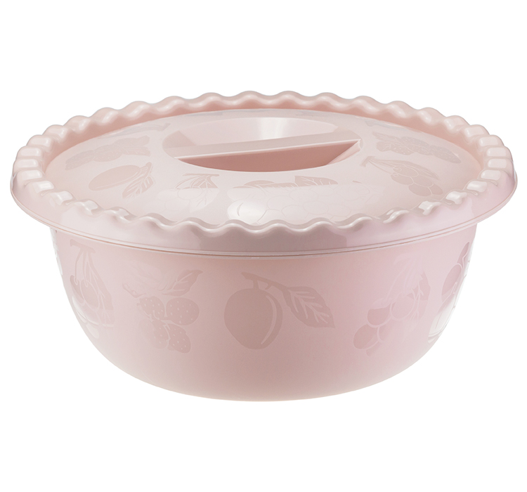 Миска круглая 3л. с крышкой