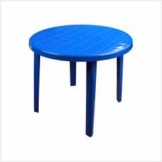 Стол круглый (900х900х750)(синий)(уп.1)
